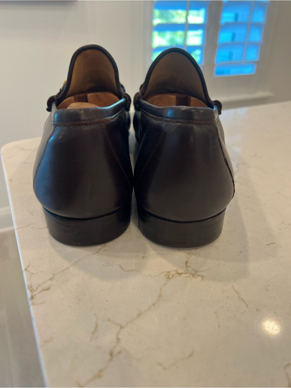 EUC Gucci Leather Brown Horsebit Loafers - Picture 4 of 9